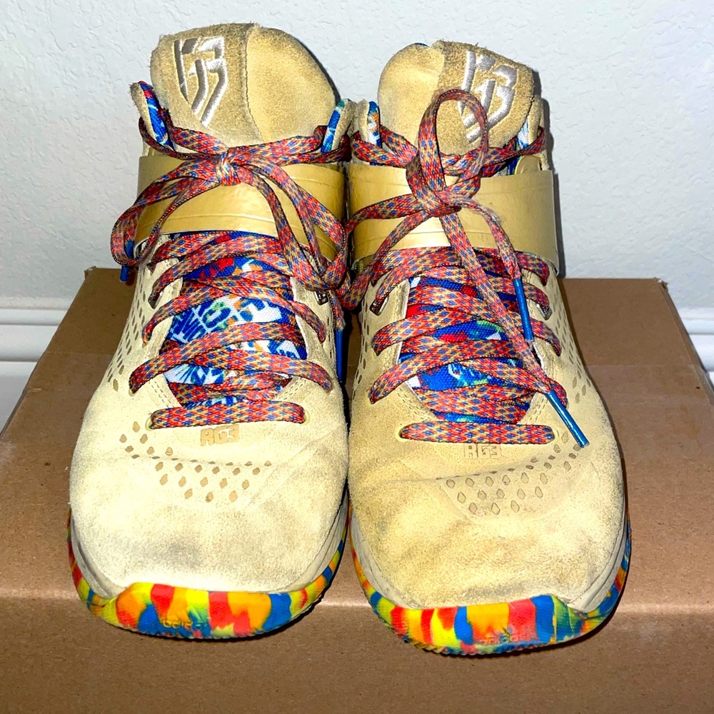 Adidas Boost RG3 Trainer Tan Paint Splatter Mens Size 10.5